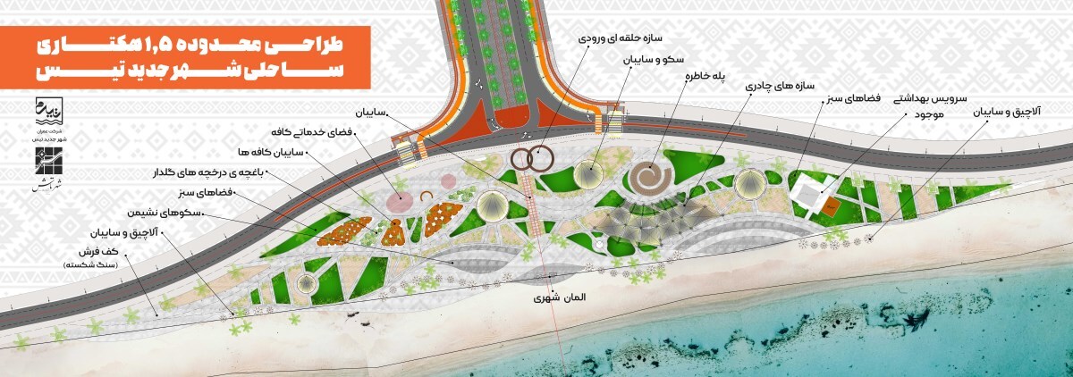 پلاژ ساحلی شهر جدید تیس